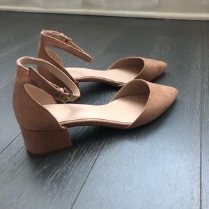 Aldo nude block heels